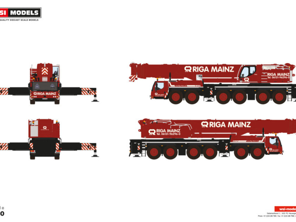 WSI WSI Liebherr LTM 1350-6.1 Mobile crane  RIGA MAINZ