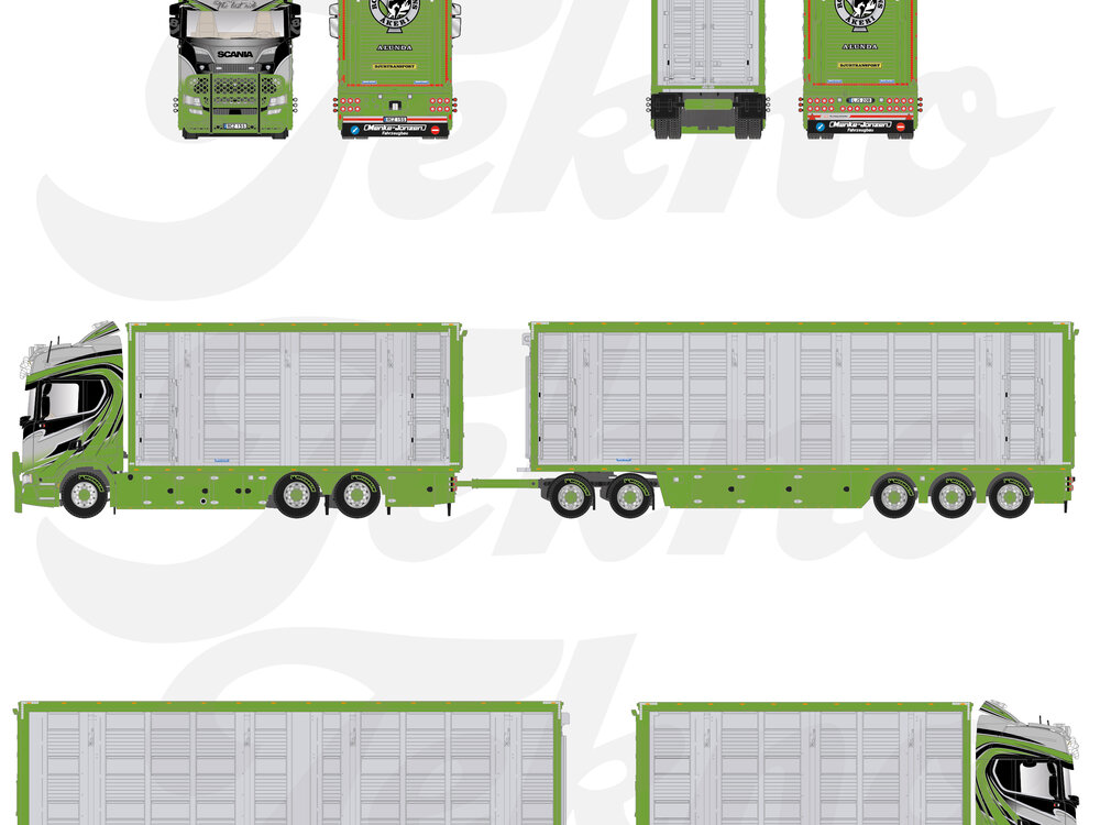 Tekno Tekno Scania Next Gen S-serie Highline Zweedse veecombi met resin opbouw ROINE HELENS