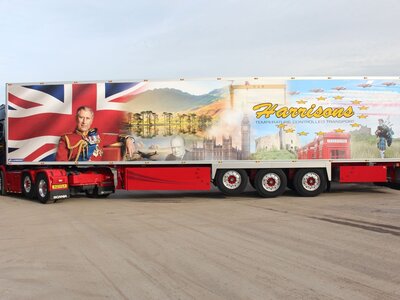 WSI WSI DAF XG+ 6x2 with 3-axle Chereau reefer trailer HARRISONS PRESTON - Copy