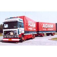 Tekno Volvo F12 Globetrotter riged truck with 2-axle tilt trailer MOGENS NIELSEN