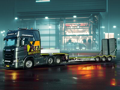 IMC IMC Scania R High Roof 6x2 with 3-axle Nooteboom semi lowloader XTRA MATERIEEL