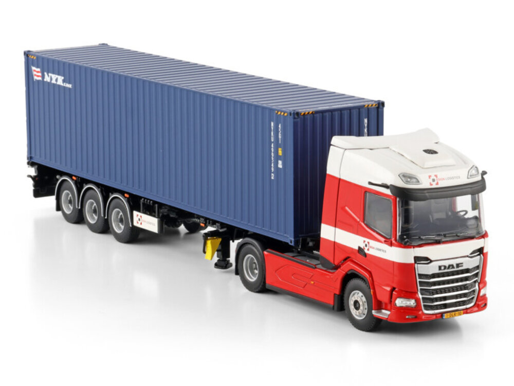 WSI WSI DAF XF SH 4x2 + 3-as flex container trailer + 40ft. container DESIGN LOGISTICS