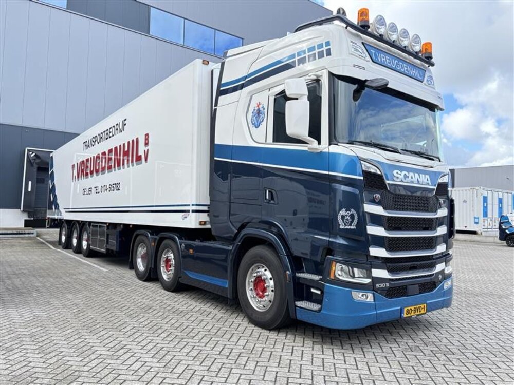 Tekno Tekno Scania NGS 6x2 Highline with 3-axle reefer trailer T. VREUGDENHIL BV