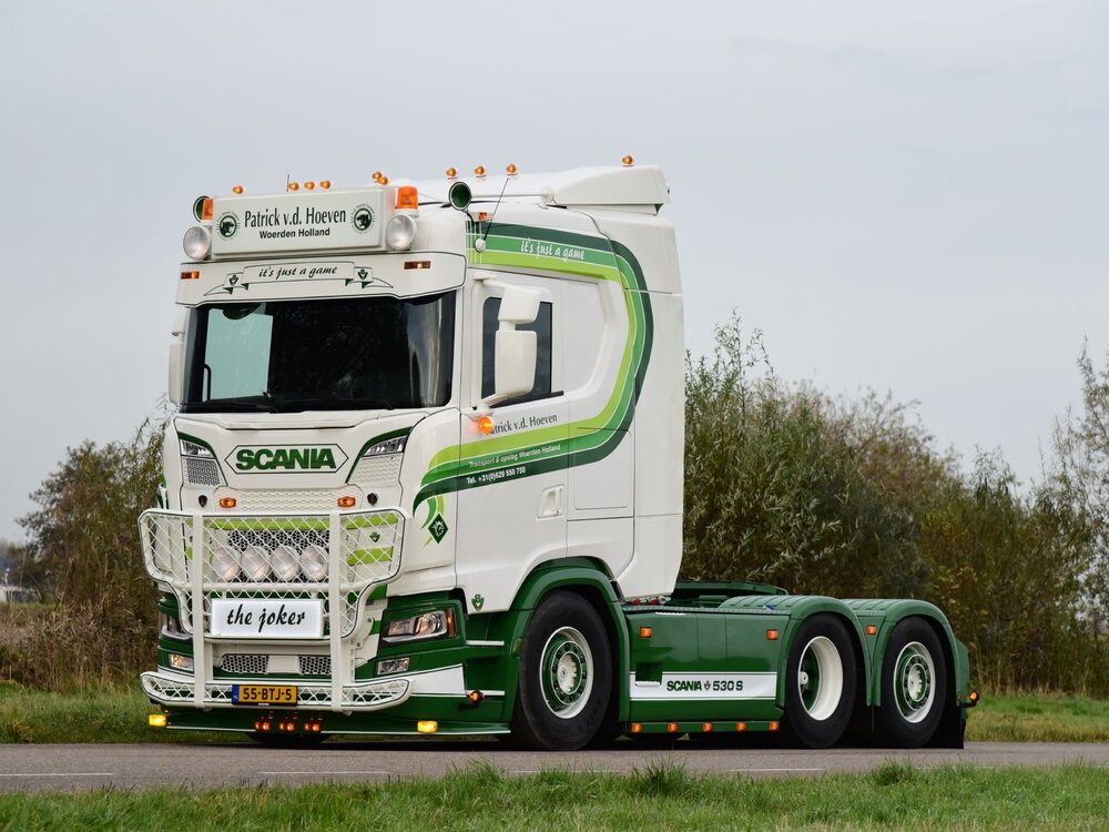 Tekno Scania Next Gen 530S with (new developed zamac) concrete mixer trailer PATRICK VAN DER HOEVEN