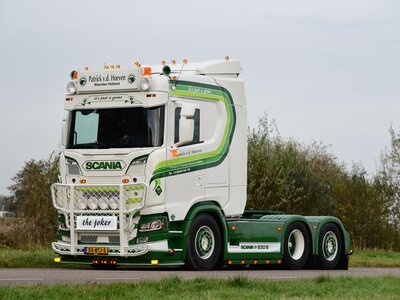 Tekno Scania Next Gen 530S with (new developed zamac) concrete mixer trailer PATRICK VAN DER HOEVEN