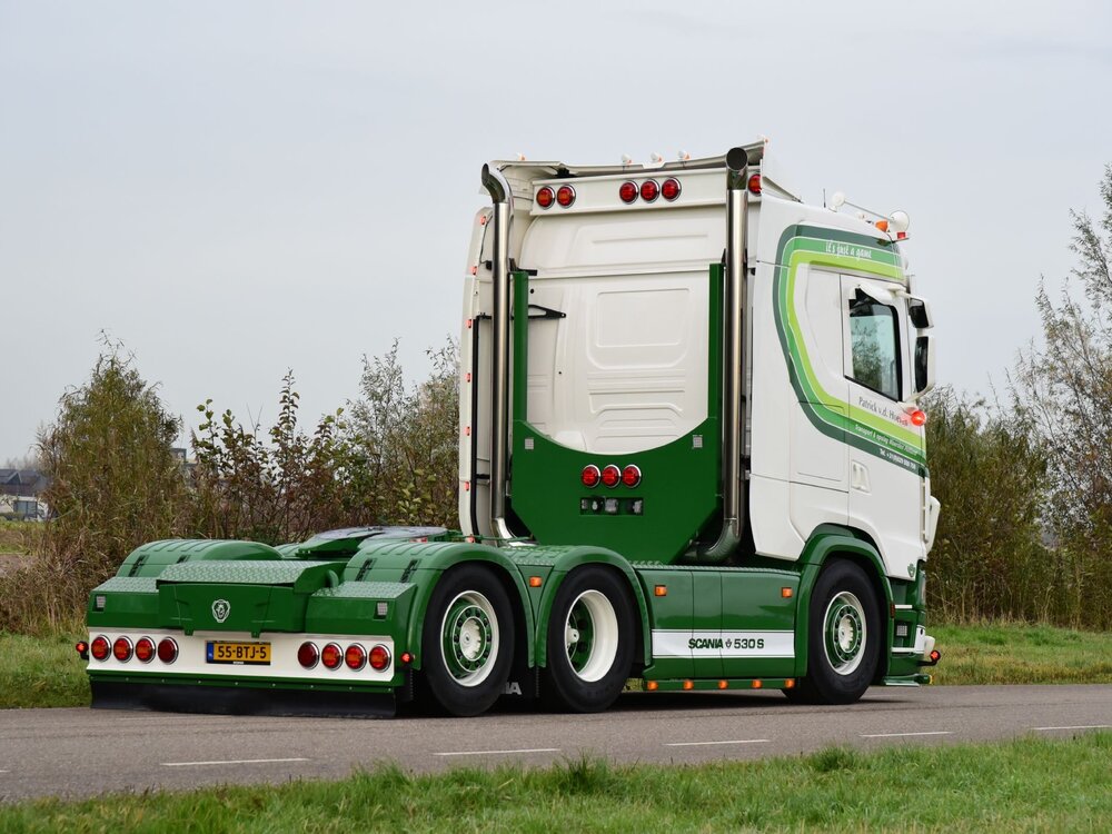 Tekno Scania Next Gen 530S with (new developed zamac) concrete mixer trailer PATRICK VAN DER HOEVEN
