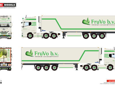 WSI WSI MAN TGX GX 6x2 with 3-axle twin steer reefer trailer  FRUVO B.V.