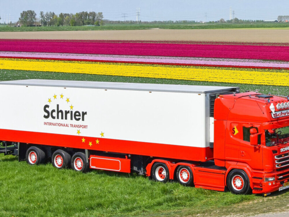 WSI WSI Scania streamline Topline 6x2 met 3-assige twin steer koeloplegger SCHRIER INTERNATIONAAL TRANSPOR