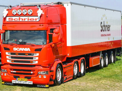 WSI WSI Scania streamline Topline 6x2 met 3-assige twin steer koeloplegger SCHRIER INTERNATIONAAL TRANSPORT