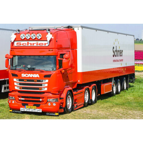 WSI WSI Scania streamline Topline 6x2 met 3-assige twin steer koeloplegger SCHRIER INTERNATIONAAL TRANSPORT