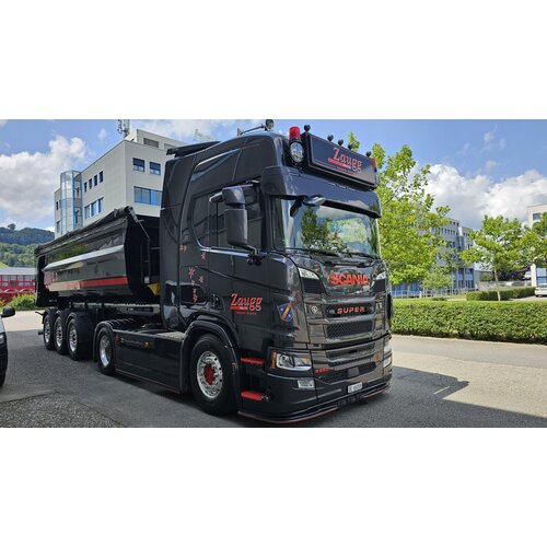 Tekno Tekno Scania NGR Highline 4x2 trek met 3-as Meiler kipper ZAUGG Tekno Tekno Scania NGR Highline 4x2 trek met 3-as Meiler kipper ZAUGG