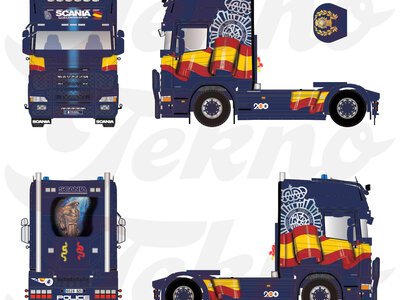 Tekno Tekno Scania 4-serie Topline 4x2 POLICE INTERCEPTOR SPAIN
