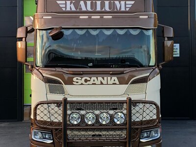 Tekno Tekno Scania NGR Highline 6x2 rigid truck with 3-axle trailer KAULUM TRANSPORT
