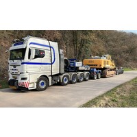 WSI "EXCLUSIEF" MAN TGX XXL EURO 6C Facelift 10x4 with 5-axle lowloader + 2-axle dolly TWAN BIERINGS