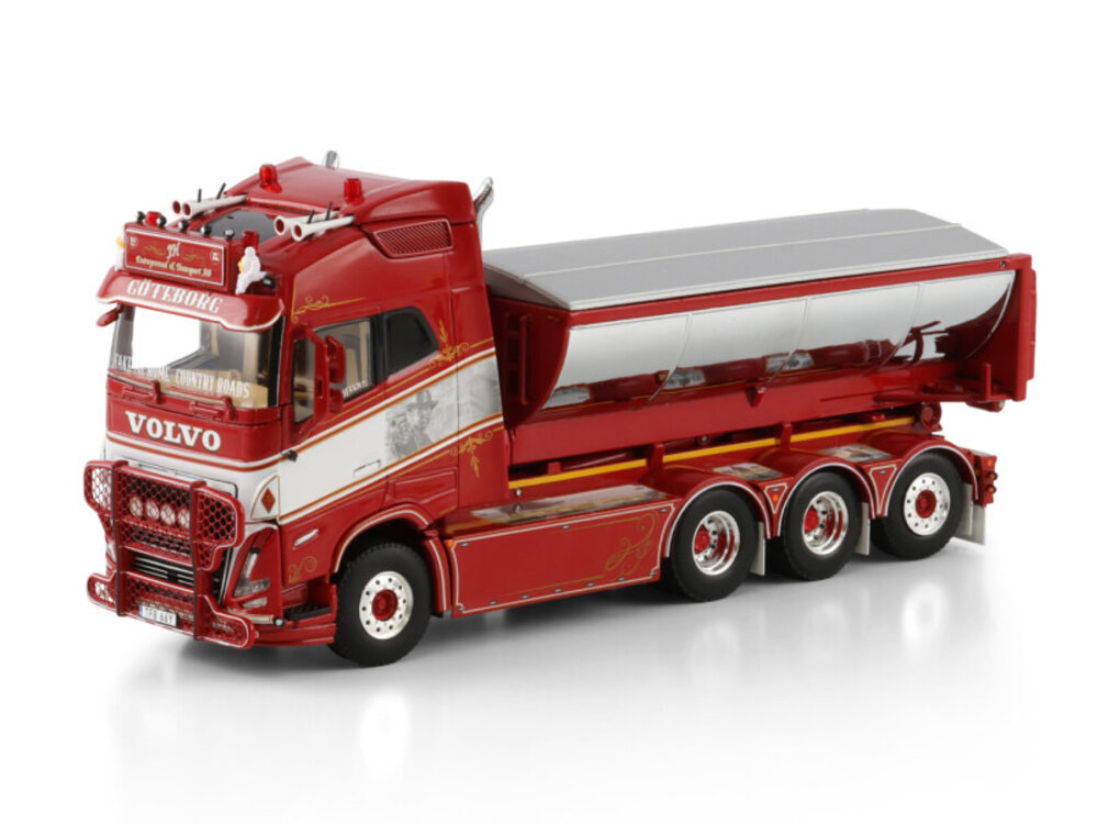 WSI WSI Volvo FH5 Globetrotter 8x4 riged truck with hooklift  system + asphalt container JH ENTREPRENAD & TRANSPORT