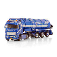 WSI Volvo FH5 Globetrotter 4x2 with 3-axle vacuum tank trailer LAGERWEIJ