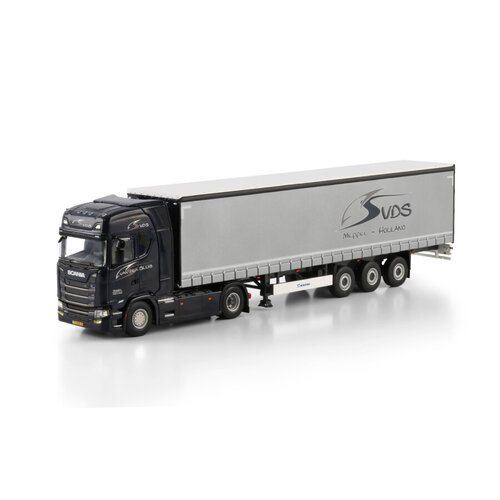 WSI WSI Scania S Highline 4x2 met 3-assige Schuifzeilen oplegger VAN DER SLUIS TRANSPORT WSI WSI Scania S Highline 4x2 met 3-assige Schuifzeilen oplegger VAN DER SLUIS TRANSPORT