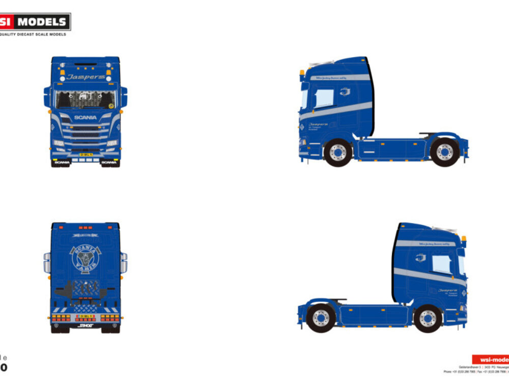 WSI WSI Scania R Highline 4x2 JASPERS INTERNATIONAAL TRANSPORT