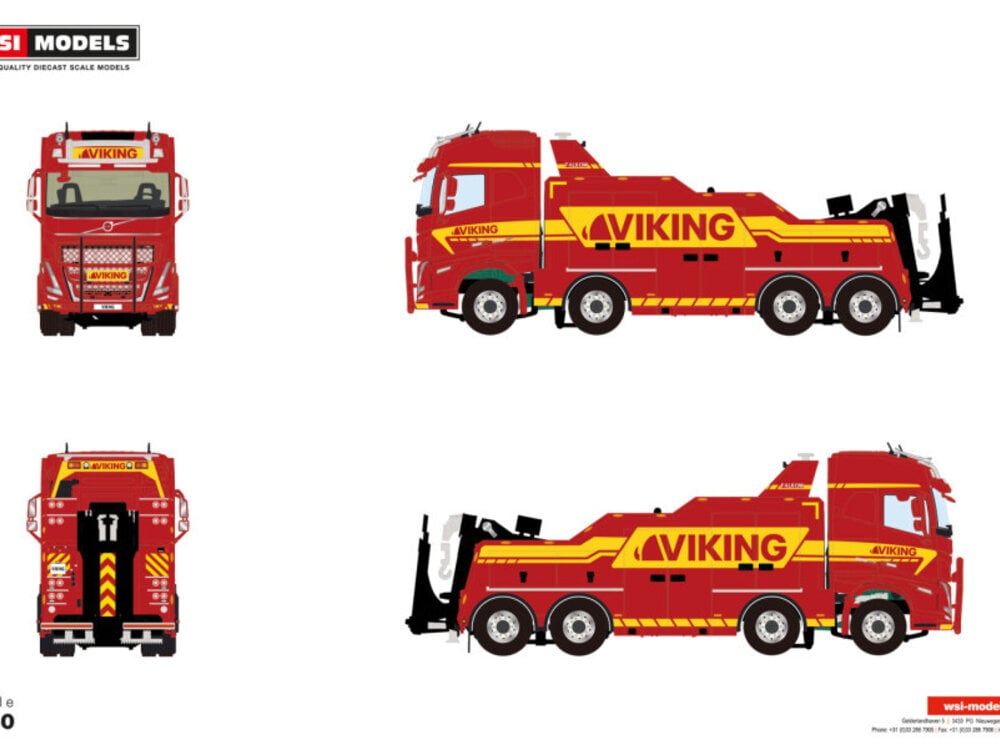 WSI WSI Volvo FH5 Globetrotter Falkom 8x4  VIKING SVERIGE