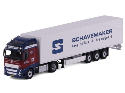Cavallino Cavallino Volvo FH5 with 3-axle closed box trailer SCHAVEMAKER