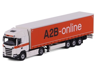 Cavallino Cavallino Scania S Highline 4x2 with 3-axle curtainside trailer A2B-ONLINE
