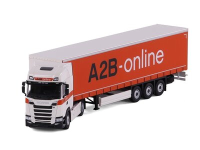 Cavallino Cavallino Scania S Highline 4x2 met 3-as schuifzeilenoplegger A2B-ONLINE