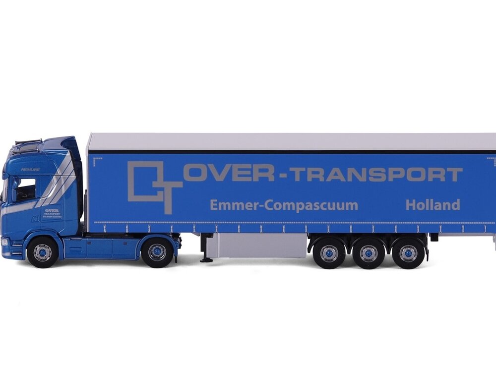 Cavallino Cavallino Scania S Highline 4x2 with 3-axle curtainside trailer OVER TRANSPORT