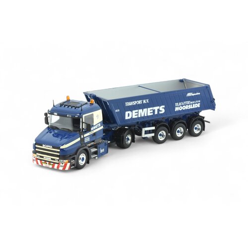 Tekno Tekno Scania T144-460 met 3-assige kipper oplegger DEMETS Tekno Tekno Scania T144-460 met 3-assige kipper oplegger DEMETS