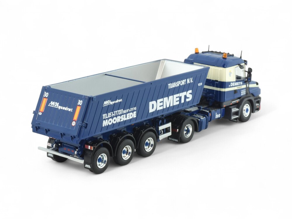 Tekno Tekno Scania T144-460 met 3-assige kipper oplegger DEMETS