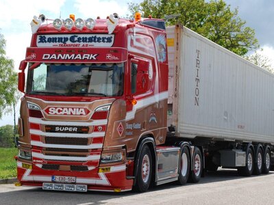 Tekno Tekno Scania NGR Highline 6x2 + container chassis with 40ft HC Reefer RONNY CEUSTERS