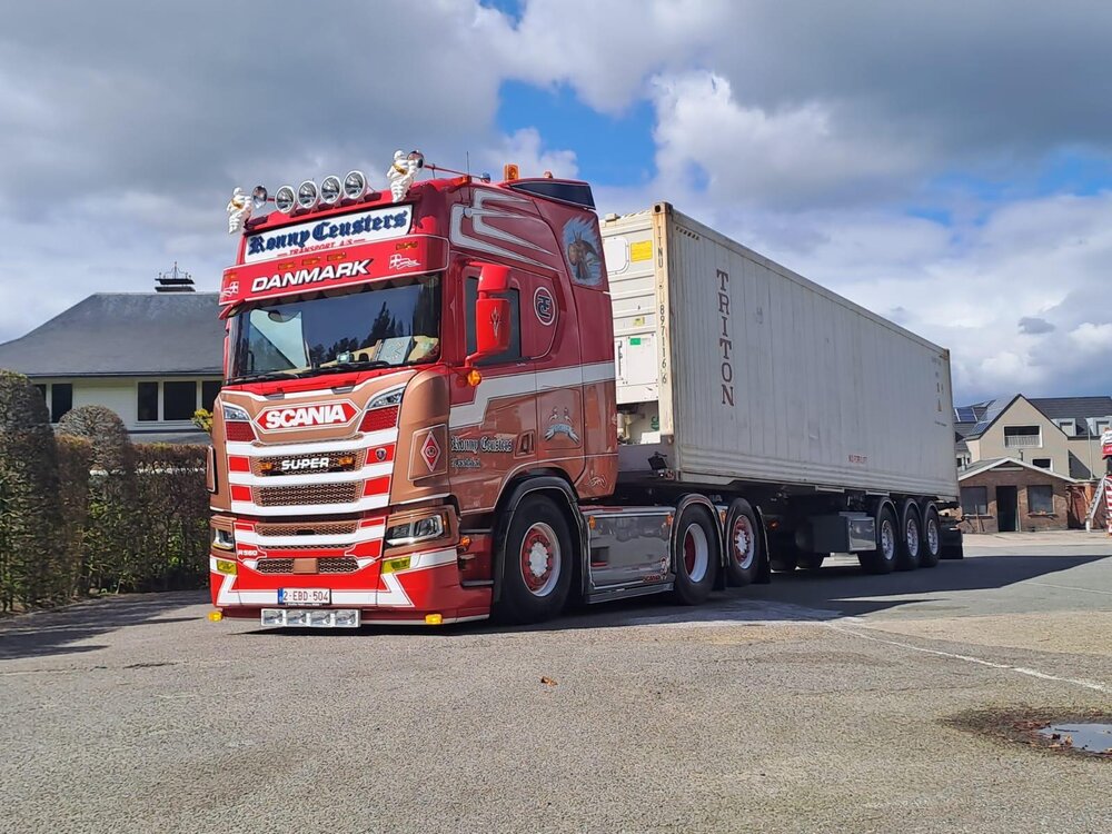 Tekno Tekno Scania NGR Highline 6x2 + container chassis with 40ft HC Reefer RONNY CEUSTERS