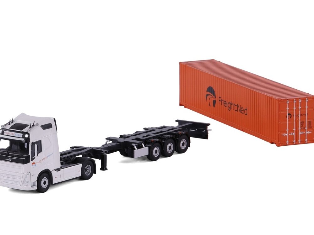 Cavallino Cavallino Volvo FH5 met 3-as container oplegger + 40ft. container FREIGHTNED