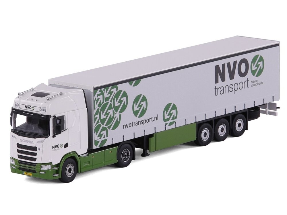 Cavallino Cavallino Scania S Highline 4x2 met 3-as schuifzeilenoplegger NVO TRANSPORT BV