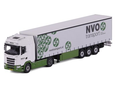 Cavallino Cavallino Scania S Highline 4x2 met 3-as schuifzeilenoplegger NVO TRANSPORT BV