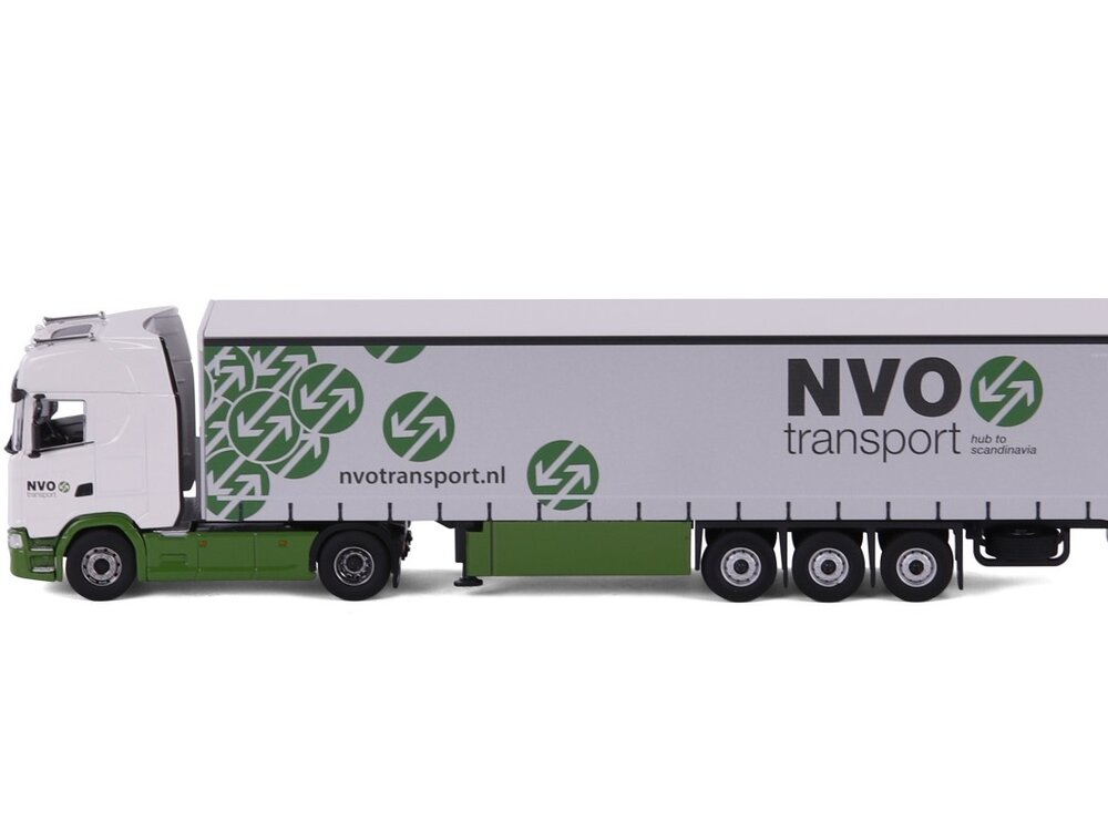 Cavallino Cavallino Scania S Highline 4x2 met 3-as schuifzeilenoplegger NVO TRANSPORT BV