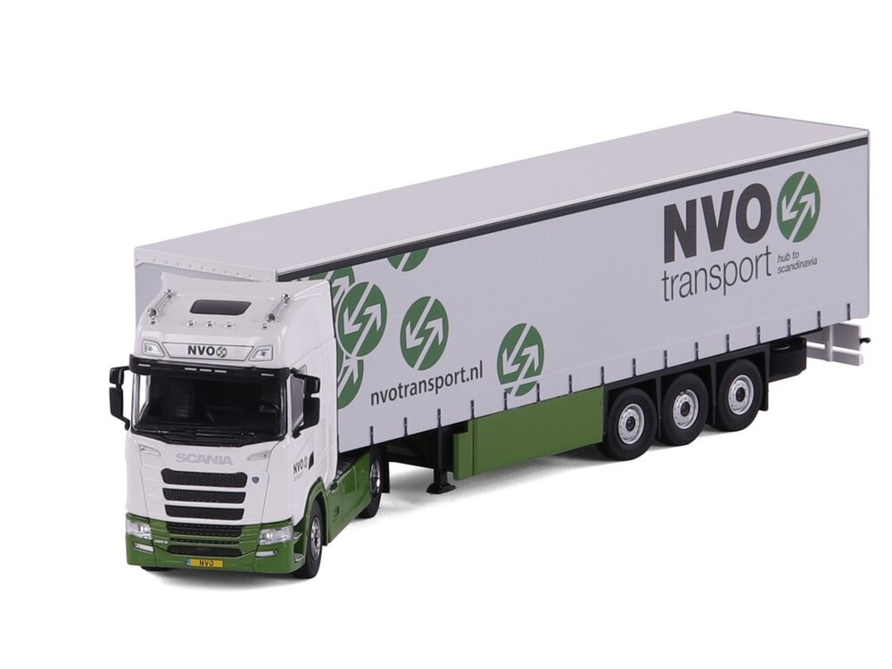 Cavallino Cavallino Scania S Highline 4x2 met 3-as schuifzeilenoplegger NVO TRANSPORT BV