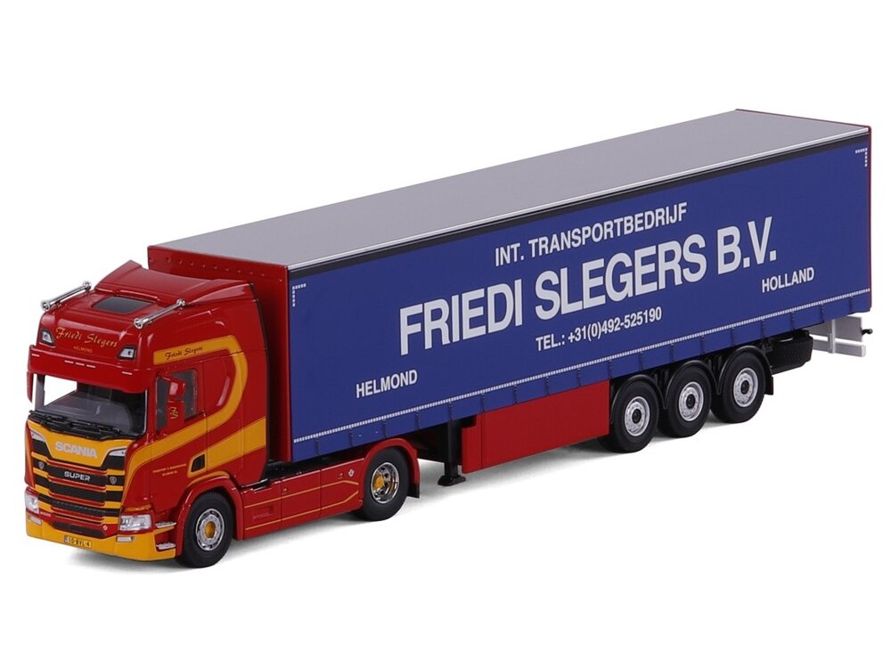 Cavallino Cavallino Scania R Highline 4x2 with 3-axle curtainside trailer FRIEDI SLEGERS