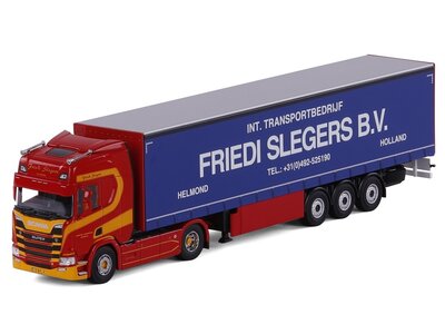 Cavallino Cavallino Scania R Highline 4x2 with 3-axle curtainside trailer FRIEDI SLEGERS
