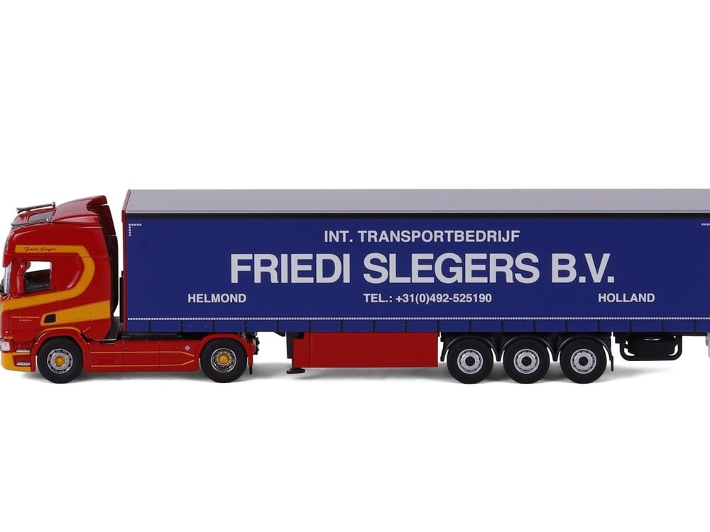 Cavallino Cavallino Scania R Highline 4x2 with 3-axle curtainside trailer FRIEDI SLEGERS