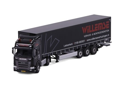 Cavallino Cavallino Scania R Highline 4x2 met 3-as schuifzeilenoplegger WILLEMS VERHUIS EN MONTAGEDIENST BV