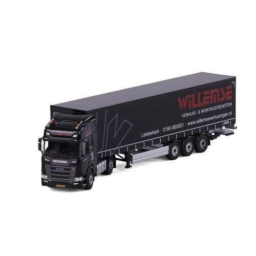 Cavallino Cavallino Scania R Highline 4x2 with 3-axle curtainside trailer WILLEMS VERHUIS EN MONTAGEDIENST BV Cavallino Cavallino Scania R Highline 4x2 with 3-axle curtainside trailer WILLEMS VERHUIS EN MONTAGEDIENST BV