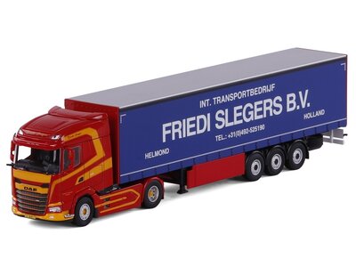 Cavallino Cavallino DAF XG 4x2 with 3-axle curtainside trailer FRIEDI SLEGERS BV