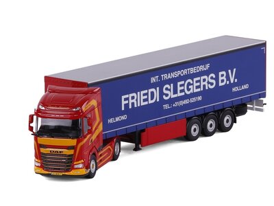 Cavallino Cavallino DAF XG 4x2 met 3-as schuifzeilen oplegger FRIEDI SLEGERS BV
