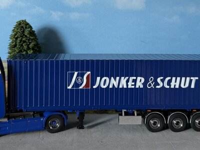 Cavallino Cavallino Scania S Highline with 3-axle container trailer + 40ft. container JONKER & SCHUT