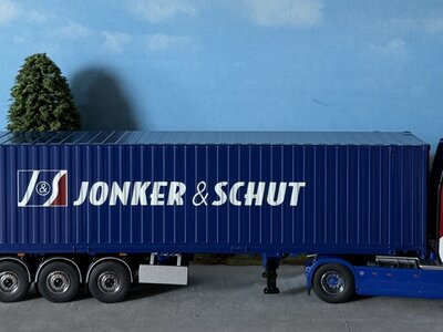 Cavallino Cavallino Scania S Highline with 3-axle container trailer + 40ft. container JONKER & SCHUT