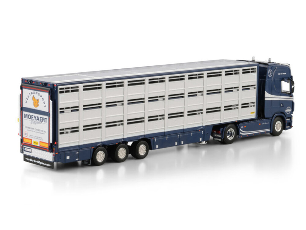 WSI WSI Scania S Highline 4x2 with 3-axle live stock trailer MOEYAERT
