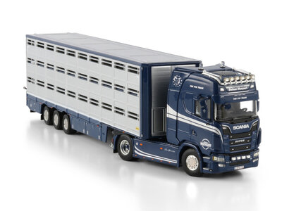 WSI WSI Scania S Highline 4x2 with 3-axle live stock trailer MOEYAERT