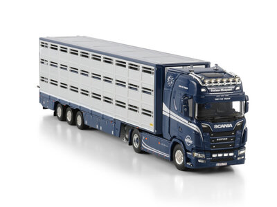 WSI WSI Scania S Highline 4x2 with 3-axle live stock trailer MOEYAERT