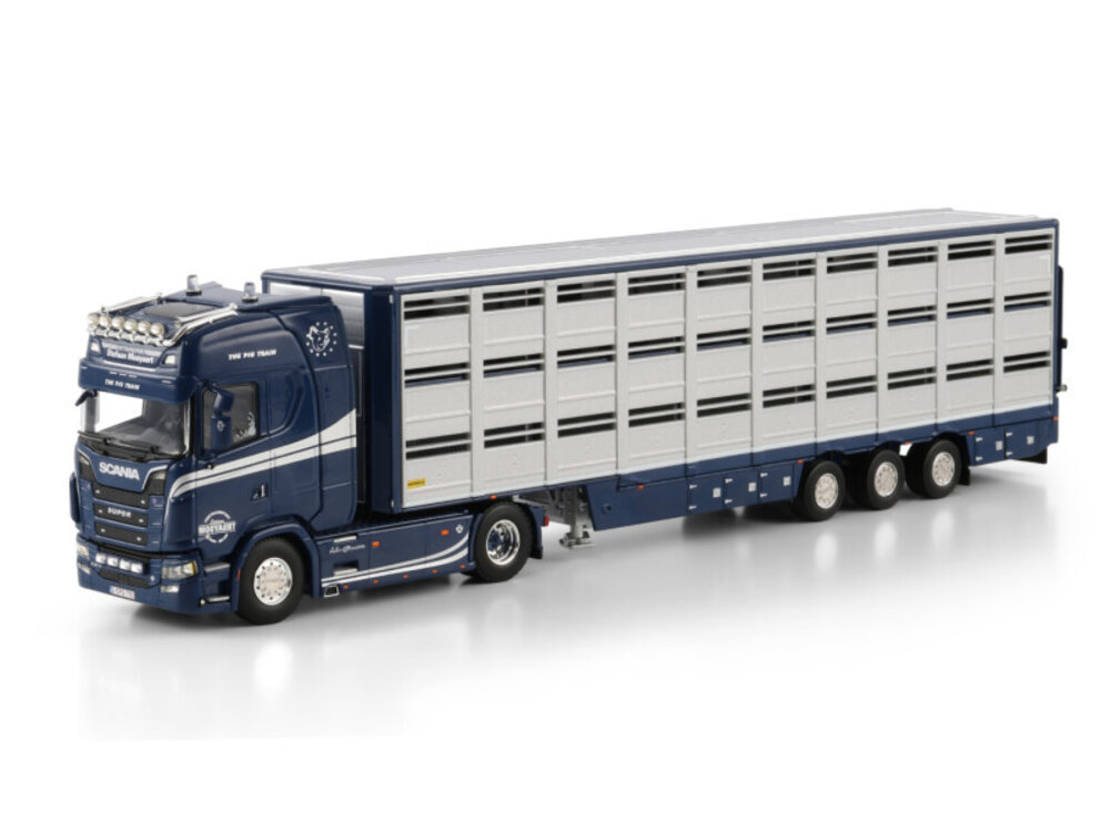 WSI WSI Scania S Highline 4x2 with 3-axle live stock trailer MOEYAERT