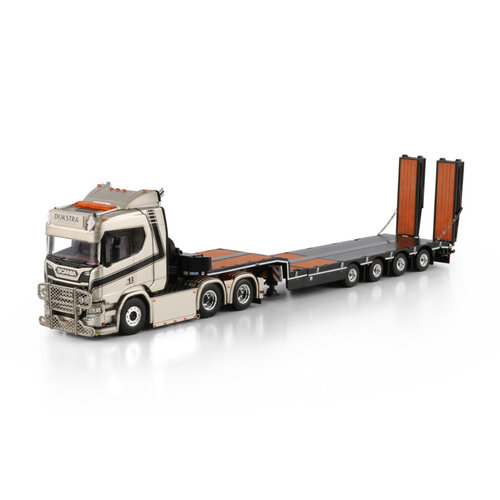 WSI WSI Scania R Normal 6x2 + 4-axle semi low loader with ramps DIJKSTRA WSI WSI Scania R Normal 6x2 + 4-axle semi low loader with ramps DIJKSTRA